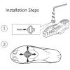 Pilipane Bikes Pedal Cleat, Sealed Pedals, Bikes Shoe Cleat, Bikes Pedals Road Bikes Pedals Cleats Set, Bikes Pedal Cleat for Mountain Bikes Pedals Shoes view 2