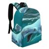 Beluga Whale Travel Backpack Lightweight 16.5 Inch Computer Laptop Bag Casual Daypack for Men Women view 2
