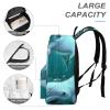 Beluga Whale Travel Backpack Lightweight 16.5 Inch Computer Laptop Bag Casual Daypack for Men Women view 4