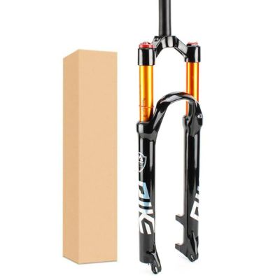 ZECHAO 120mm Travel Air Mountain Bike Suspension Fork,26/27.5/29in Aluminum Alloy Forks 9 * 100mm Straight Tube 1-1/8" XC/AM/FR Bike Cycling Outdoor (Color : Manual Lock, Size : 29inch)