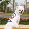 Funny Donut Dog Sundress - Unique Dog Dress Shirt - Humor Dog Clothing - White, L view 2
