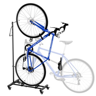 Sttoraboks Vertical Bike Parking Stand - Adjustable Height for 29"Wheels, Space-Saving & Freestanding Bike Rack for MTB/Road Bikes,No-Drill Installation Indoor Bike Storage for Apartments & Garages