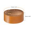 uxcell 4Pcs Leather Belt Loop Keepers, 11.5cm Outer Girth Belt Strap Ring Buckle for DIY Craft Bag Belt Fixing (Yellow Orange) view 2
