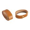 uxcell 4Pcs Leather Belt Loop Keepers, 11.5cm Outer Girth Belt Strap Ring Buckle for DIY Craft Bag Belt Fixing (Yellow Orange) view 4
