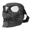 AOUTACC Airsoft Mask with Goggles,Motorcycle Full Face Adjustable Mask for Halloween Paintball Game Outdoor Riding Racing (Black Camouflage(Clear Lens)) view 1