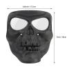 AOUTACC Airsoft Mask with Goggles,Motorcycle Full Face Adjustable Mask for Halloween Paintball Game Outdoor Riding Racing (Black Camouflage(Clear Lens)) view 2