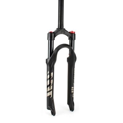 ZECHAO 90mm Travel Bike Shock Absorber Forks,24inch Air Supension Front Fork 1-1/8" Manual Lockout 9mm Axle Outdoor