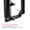 ZECHAO 90mm Travel Bike Shock Absorber Forks,24inch Air Supension Front Fork 1-1/8" Manual Lockout 9mm Axle Outdoor view 4