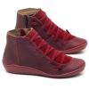 Ladmiple Womens Cowboy Boots Red White And Blue Women Western Cowgirl Cowboy Round Toe Ankle Booties Fashion Casual Classic Retro Short Combat Boots High Top Walking Shoes view 2