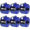 TOODOO 6 Pack Hand Tally Counter 4 Digit Mechanical Palm Clicker Plastic Hand Held Counter Clicker with Metal Finger Ring for School Golf Sports Events Office Stadium(Blue) view 1