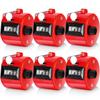TOODOO 6 Pack Hand Tally Counter 4 Digit Mechanical Palm Clicker Plastic Hand Held Counter Clicker with Metal Finger Ring for School Golf Sports Events Office Stadium(Red) view 1