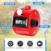 TOODOO 6 Pack Hand Tally Counter 4 Digit Mechanical Palm Clicker Plastic Hand Held Counter Clicker with Metal Finger Ring for School Golf Sports Events Office Stadium(Red) view 3
