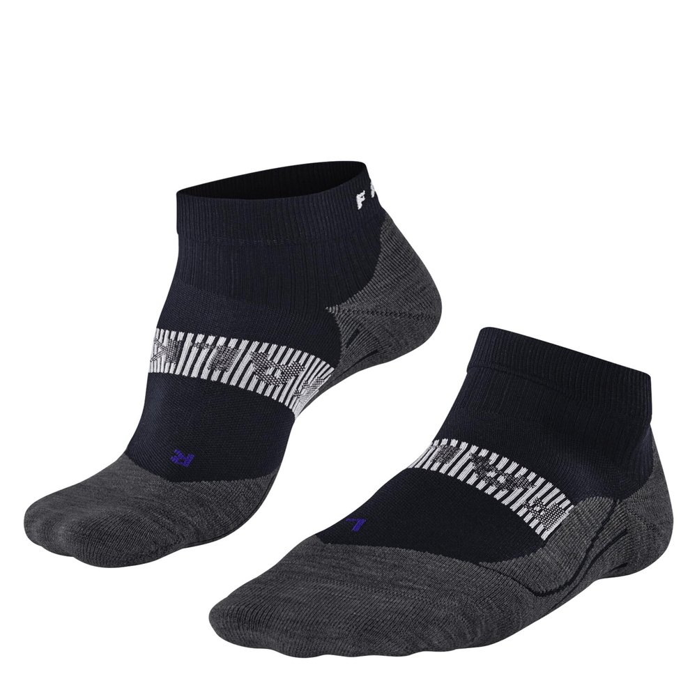 FALKE Men's RU4 Endurance Cool Running Socks, Blue (Space Blue 6116), 6.5-8.5