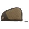 Evolution Outdoor President Series Quilted Pistol Case - 8" inch, Khaki, Heavy Duty Padding, Hunting Gun Case, Antique Brass Zipper, Brown Suede Lining view 4