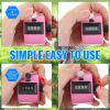 TOODOO 6 Pack Hand Tally Counter 4 Digit Mechanical Palm Clicker Plastic Hand Held Counter Clicker with Metal Finger Ring for School Golf Sports Events Office Stadium(Pink) view 4