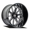 20x9 Cali Off-Road Auburn Black/Milled Wheel 5x5 (-12mm) view 1
