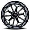 20x9 Cali Off-Road Auburn Black/Milled Wheel 5x5 (-12mm) view 3
