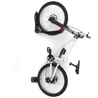 TORACK BIKEPAL No Lift Swivel Bike Rack, Space Saving Vertical Wall Mount Bike Holder for Garage Storage (1 Pack)