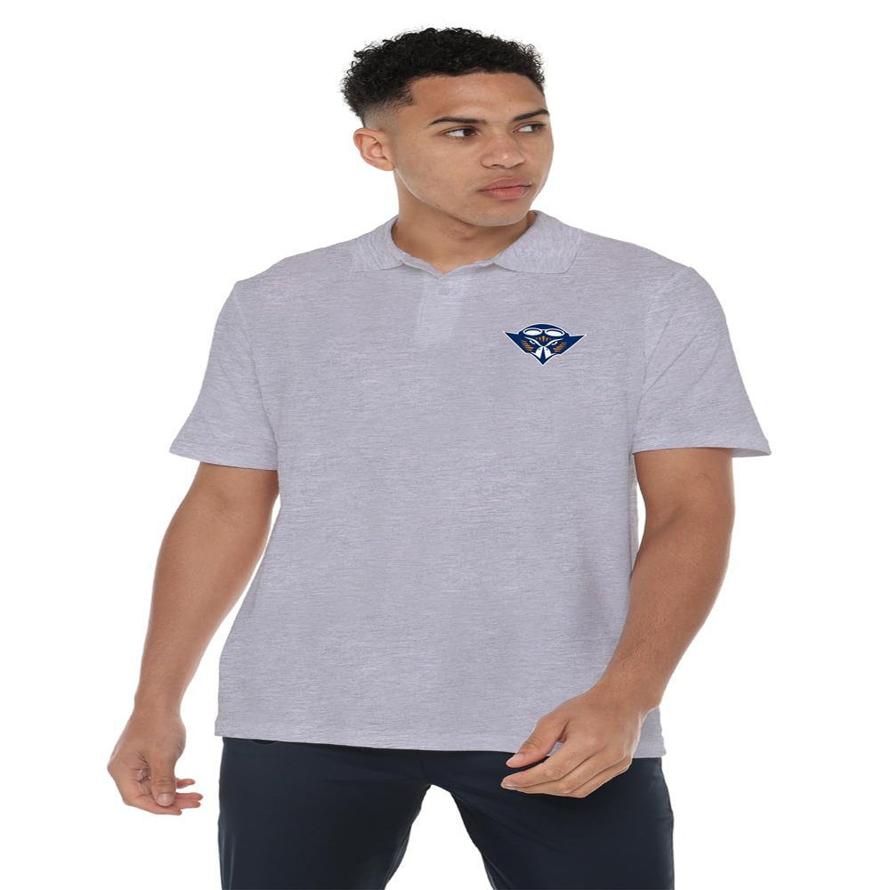 The University of Tennessee at Martin Skyhawks Men's Adult 100% Cotton Knit Polo Shirt, Athletic Heather, 2X-Large