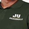 Jacksonville University Dolphins Men's Adult 100% Cotton Knit Polo Shirt, Hunter Green, 2X-Large view 4