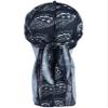 CTM Men's Silky Satin Durag, Black view 4