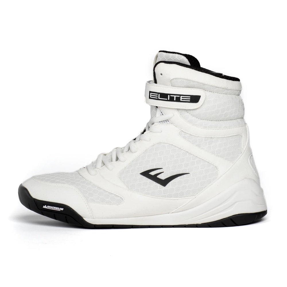 Everlast Elite V2 Boxing Shoes: Your Ultimate Training Companion for Excellence and Durability Boxing Shoes, Elite 2 Shoes, Training Footwear (White, Size 13)
