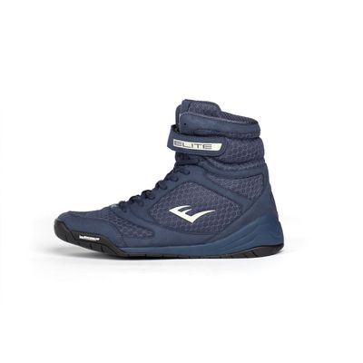 Everlast Elite V2 Boxing Shoes: Your Ultimate Training Companion for Excellence and Durability Boxing Shoes, Elite 2 Shoes, Training Footwear (Navy Blue, Size 8)
