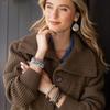 Scout Curated Wears - Stone Stacking Bracelet - Blue Howlite - Stone of Harmony view 2