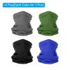 PATIKIL Neck Gaiter, 4 Pack Breathable Cooling Face Cover Scarf for Men and Women Sun Protection Face Neck Cover for Cycling Running, Black Dark Blue Dark Gray Army Green view 3