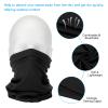 PATIKIL Neck Gaiter, 4 Pack Breathable Cooling Face Cover Scarf for Men and Women Sun Protection Face Neck Cover for Cycling Running, Black Dark Blue Dark Gray Army Green view 4
