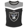 Outerstuff Girls Youth Black Las Vegas Raiders Spirit Two-Piece Cheerleader Set view 2