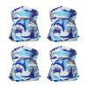 PATIKIL Neck Gaiter, 4 Pack Breathable Cooling Face Cover Scarf for Men and Women Sun Protection Face Neck Cover for Cycling Running, Camo Sky Blue view 1