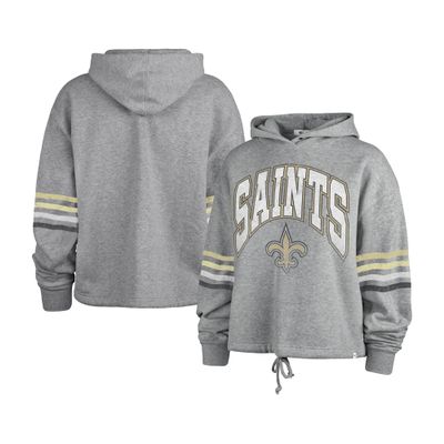 47 Women's Heather Gray New Orleans Saints Upland Bennett Pullover Hoodie