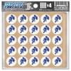 Knight Award Decals Warriors Spartans Titans Trojans Lancers Centurions Thick mil Vinyl 1-1/8" Diameter (100 Decals) Professional-Grade Football Hockey Baseball Softbal (Royal on White) view 1