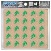 Knight Award Decals Warriors Spartans Titans Trojans Lancers Centurions Thick mil Vinyl 1-1/8" Diameter (100 Decals) Professional-Grade Football Hockey Baseball Softbal (Kelly Green on Clear) view 1