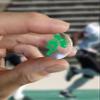 Knight Award Decals Warriors Spartans Titans Trojans Lancers Centurions Thick mil Vinyl 1-1/8" Diameter (100 Decals) Professional-Grade Football Hockey Baseball Softbal (Kelly Green on Clear) view 2