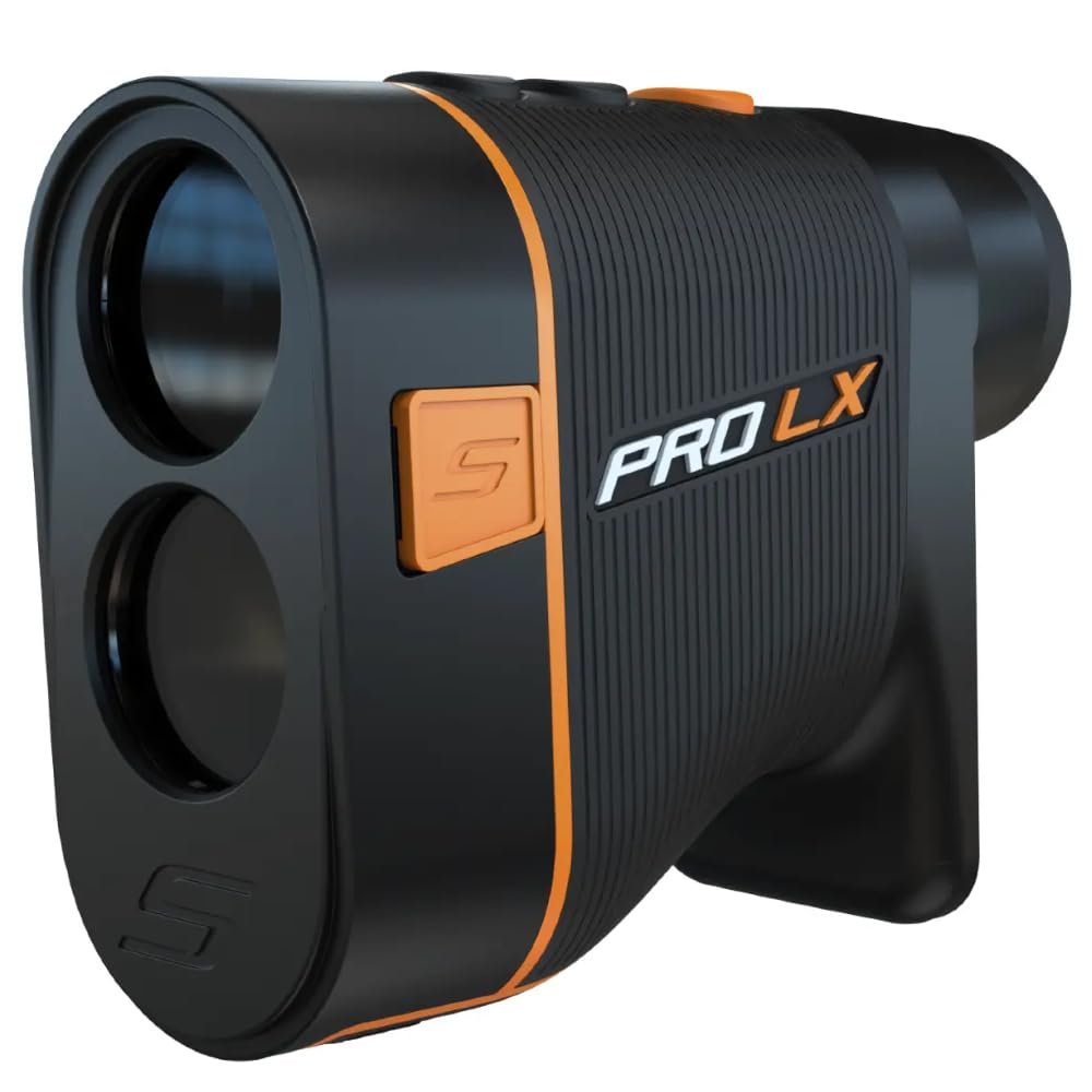 2023 Shot Scope PRO LX Laser Rangefinder Featuring Enhanced Adaptive Slope Technology and Built-in Cart Magnet (Orange)
