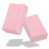 Biguphate Yoga Blocks 2 Pack, EVA Foam Yoga Block Supportive Latex-Free, Non-Slip Exercise Blocks, Yoga Accessories for Pilates, Meditation, Balance, Stretching and Deep Poses (Pink) view 1