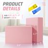 Biguphate Yoga Blocks 2 Pack, EVA Foam Yoga Block Supportive Latex-Free, Non-Slip Exercise Blocks, Yoga Accessories for Pilates, Meditation, Balance, Stretching and Deep Poses (Pink) view 2