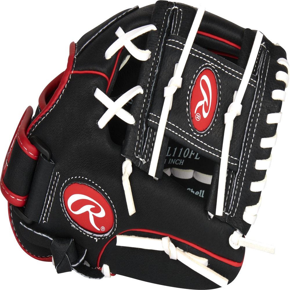 Rawlings | MARK OF A PRO LITE Youth Baseball Glove | Right Hand Throw | 11" - Pro I-Web | Francisco Lindor Model - Black/Red