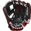 Rawlings | MARK OF A PRO LITE Youth Baseball Glove | Right Hand Throw | 11" - Pro I-Web | Francisco Lindor Model - Black/Red view 2