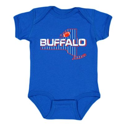 Buffalo Field Map Kid's Bodysuit for Football Fans (Royal, 24M)