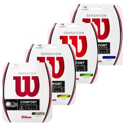 Wilson Sensation Natural Color Tennis String, 17g (2 Sets)