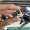 Knight Award Decals Warriors Spartans Titans Trojans Lancers Centurions Thick mil Vinyl 1-1/8" Diameter (100 Decals) Professional-Grade Football Hockey Baseball Softbal (Forest Green on Clear) view 2