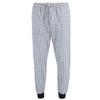 Ten West Apparel Men's V-Neck Top With Plaid Jogger Lounge Set, Xlarge, White/Beige view 3
