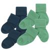 Babysoy Unisex Newborn Baby Gripper Socks - Toddler Ankle Non-Slip Socks with Grips- Pack of 4s (12-24 Months, Dragon/Indigo) view 1