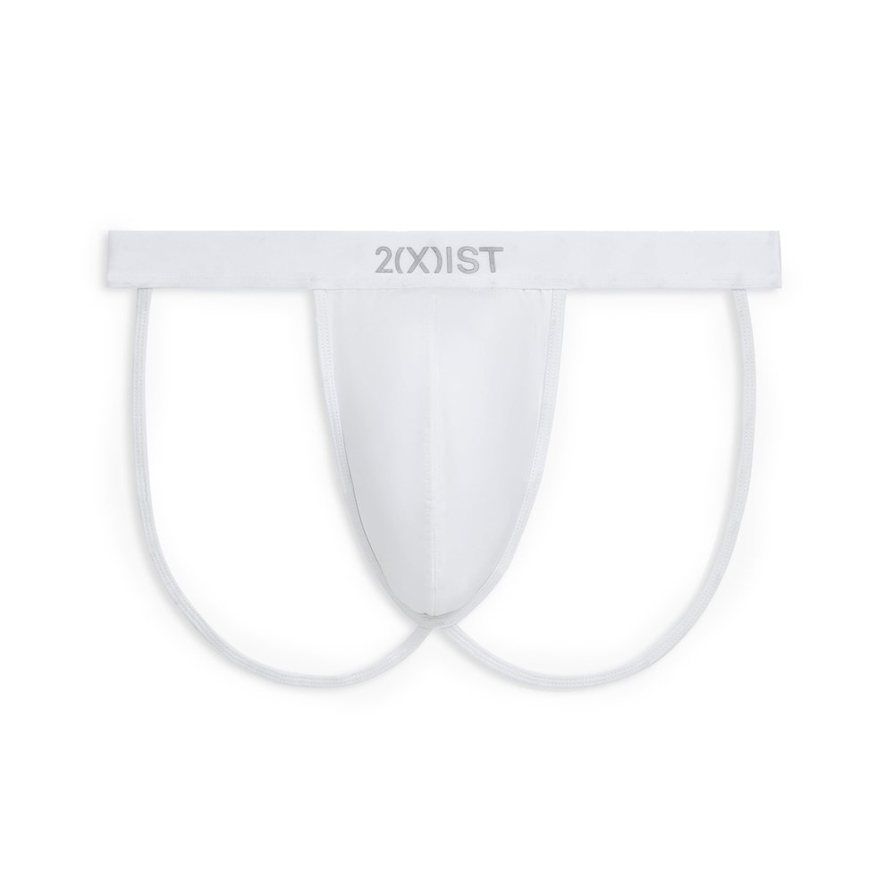 2(X)IST Men's Sliq Jock Strap Bright White
