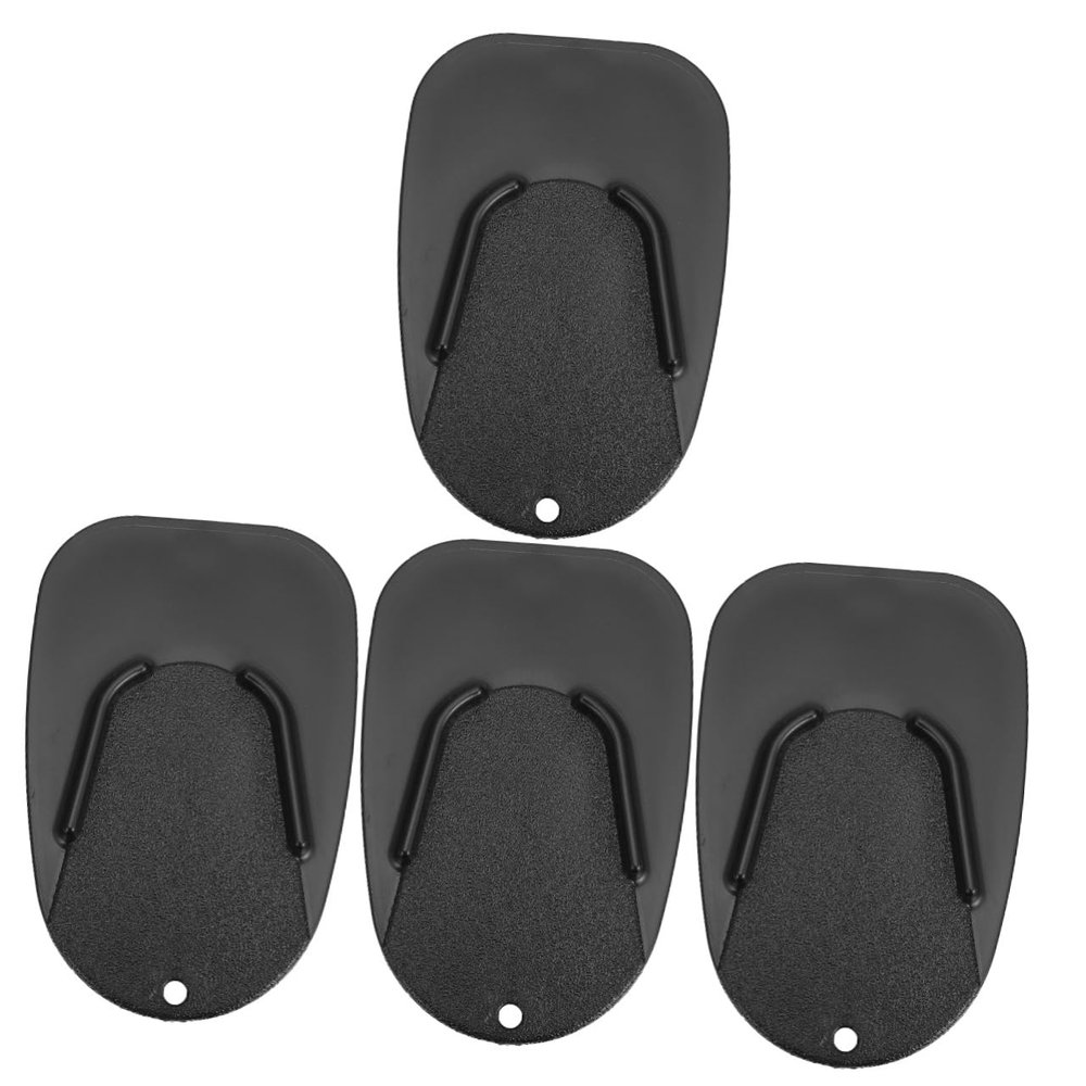 FAVOMOTO 4pcs Motorcycle Kickstand Extension Pad Side Support Plate for Enhanced Stability Uneven Non- Design for Grass Gravel and Parking