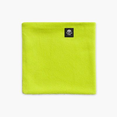Turtle Fur Youth Chelonia 150 Classic Fleece Neck Warmer, Ages 7-12, Bright Lime