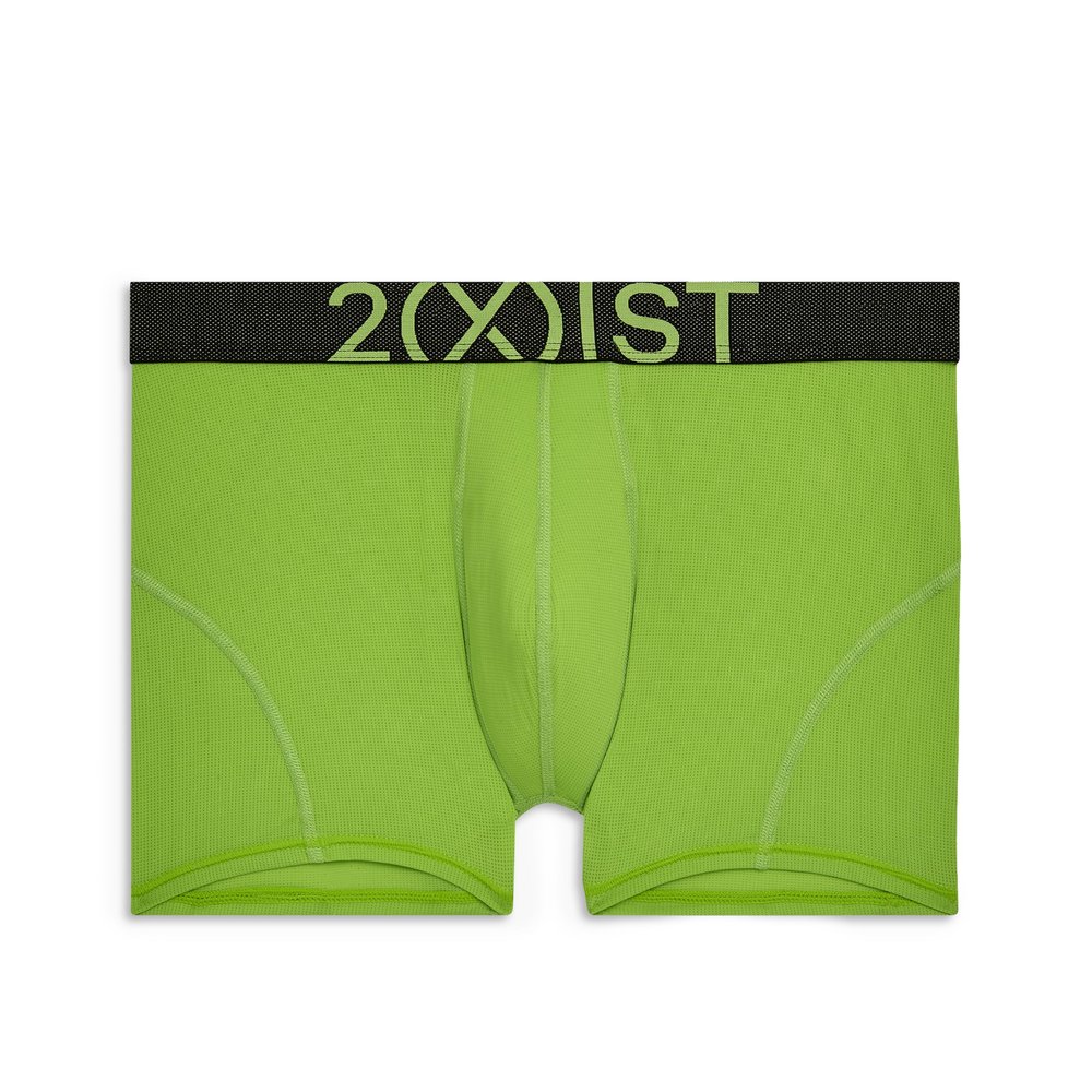 2(X)IST Men's Speed Dri Lightning Low Rise Trunk Jasmine Green